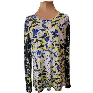 Peter Pilotto For Target Floral Long Sleeve T-shirt Women's Large